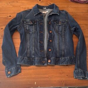 Blue Jean Jacket with Classic and Medium-Dark Wash women’s 10/medium